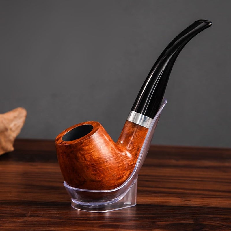 lasenersm 8 Pieces Tobacco Smoking Pipe Stand Holder Plastic Tobacco Pipe Stand Holder Portable Smoking Pipe Holder Stand Rack Tobacco Pipe Display Rack Cigar Pipe Stand Holder for Single Pipe, Clear - Image 5
